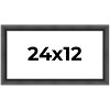 PosterPalooza | Panoramic Refined Black Picture Frame - UV Acrylic, Foam Board Backing, Hanging Hardware - 2 of 4