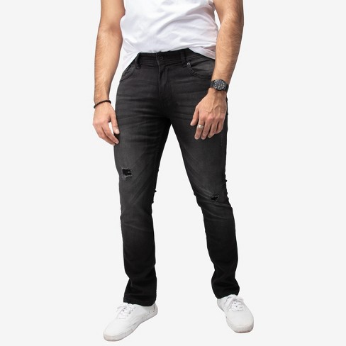 Raw X Men's Contrast Stitch Flex Jeans In Jet Black Size 32x30 : Target
