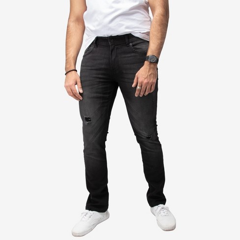 Slim Built-In Flex Rip-and-Repair Jeans for Men