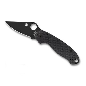 Spyderco Para 3 Folding Pocket Knife with 2.95" Black CPM S45VN Stainless Steel Blade | Superior Balance and Edge Retention | Lightweight, Black - 1 of 3