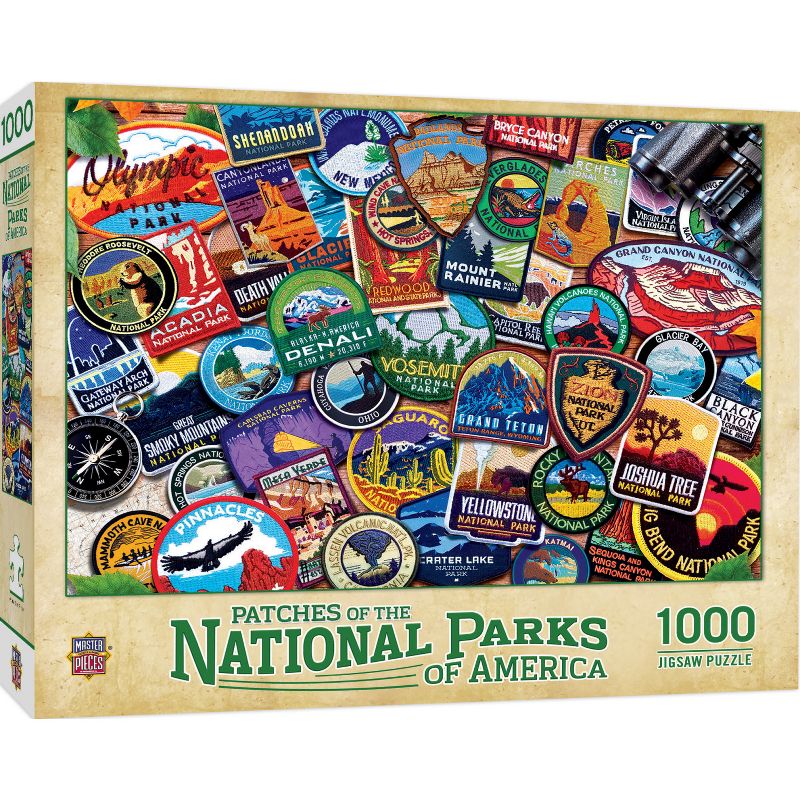 MasterPieces National Parks - Patches Collage 1000 Piece Adult Jigsaw Puzzle 19.25" by 26.75", 2 of 7