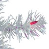 Northlight Pre-Lit Medium Rockport White Pine Artificial Christmas Tree - 3' - Pink Lights - 2 of 4