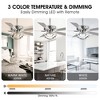 Parrot Uncle 52" Modern Color Changing Integrated LED Ceiling Fan with Light and Remote Control - 4 of 4