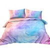 Boersma Luxury Pink Bedding Set Rainbow Marble Duvet Cover Set Rock Girls Bed Cover Set Nature Colorful Bedlinen Twin Size - 4 of 4