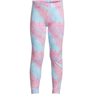 Lands' End Girls Tough Cotton Leggings - 2x Large - Saltwater Pink Galaxy :  Target