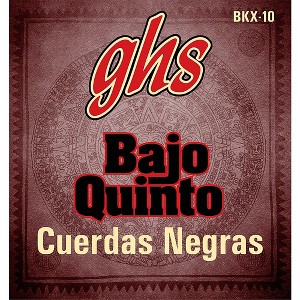 GHS BKX-10 Cuerdas Negras (Black Coated) Stainless Steel Bajo Quinto Set - 1 of 1