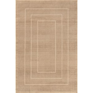 Nuloom Madie Transitional Bordered Easy-Jute Pet Friendly Machine Washable Area Rug - 1 of 4