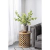NicBex Aluminum/Ceramic Chisel Flower Vase, Muilt Sizes Short Round Metallic Decorative Vase for Tabletop, Living Room - 3 of 4