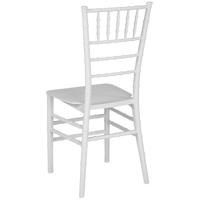 Elegant White Resin Spindle Chiavari Chair for Events