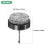 Unique Bargains Heavy Thickening Nail-on Furniture Felt Pads Black - 3 of 4