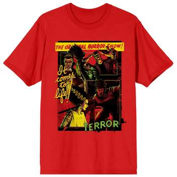 Universal Monsters "It Comes To Life" Women's Red Short Sleeve Tee