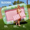 Sloosh Pool Tanning Pool Floats Inflatable Adult Float Pool Outdoor Tanning Pool Tanning Bed Extra Large with 2 Drink Holders Pool Lounger - 2 of 4