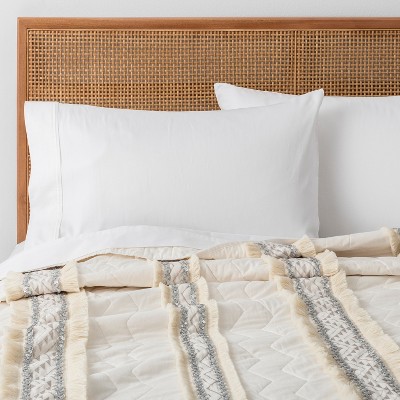 cream quilt bedding