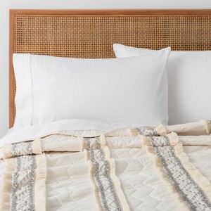 White Moroccan Wedding Quilt (Full/Queen) - Opalhouse
