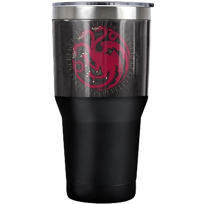 Game Of Thrones Targaryen Sigil Steel Tumbler 30oz Coffee Travel Mug