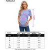 Maternity Shirts Women's Floral Tops Pregnancy Ruched Side Tunic Top - 4 of 4