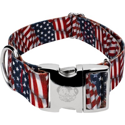 Country Brook Petz 1 1/2 Inch Premium Patriotic Tribute Dog Collar : Target