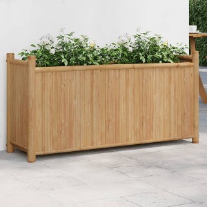 vidaXL Planter 39.4"x11.8"x19.7" Bamboo - 1 of 4