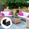 Unique Bargains Wicker Fixed Connection Chair Fasteners Furniture Clips Black - 2 of 4