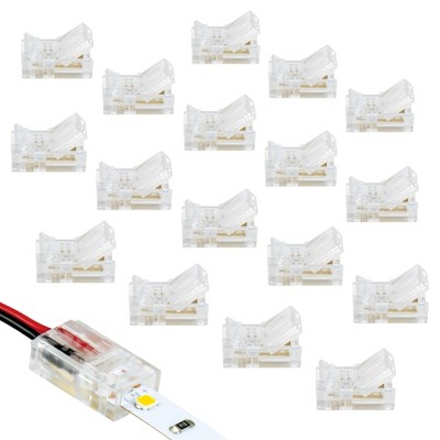 Armacost Lighting 2 Pin LED Strip Light Wire to Tape Connectors Light Accessory