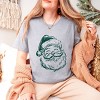Santa Outline Green - Women's Short Sleeve Graphic T-Shirt - 3 of 4