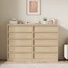 Garvee 5 Drawer Dresser for Bedroom, Natural 5 Chest of Drawers Tall with Concave Handles, Wooden Dresser Organizer for Living Room Nursery Entryway - 4 of 4