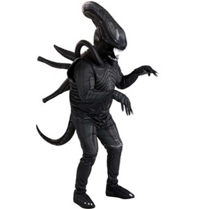 HalloweenCostumes.com Plus Size Premium Xenomorph Costume | Adult Alien Jumpsuit Realistically Detailed For Halloween or Cosplay - 1 of 4