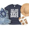 The Juniper Shop Pretty Girls Read Books Youth Short Sleeve Tee - 2 of 2