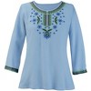 Collections Etc Multi Embroidered Tunic - 2 of 4