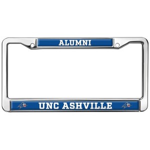 UNC Asheville Alumni Logo Full Size Standard License Plate Metal Frame - 1 of 4