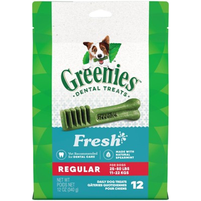 Greenies Fresh Regular Dental Dog Treats - 12oz
