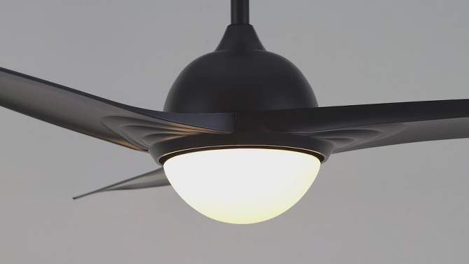 52" 1-Light Sully Contemporary 6-Speed Propeller Integrated LED Ceiling Fan - JONATHAN Y, 2 of 18, play video