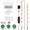 iMountek "LED Plant Grow Light Strips, Full Spectrum, 60 LEDs, 4/8/12H Timer, 5 Brightness Levels, 2 Bars"White - 2 of 4