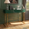 CLIHOME 42-in Modern/Contemporary Console Table, Writing Desk with 2 Drawers - 3 of 4