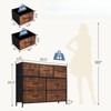 Fontoi Dressers, Dresser with Wood Top, Storage Tower for Bedroom Entryway Hallway, Brown, 11.8"*30.3"*39.3" - 2 of 4