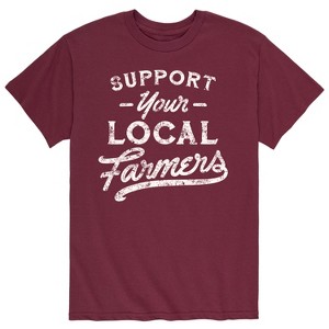 Men's - Instant Message - Support Your Local Farmers Short Sleeve Graphic T-Shirt - 1 of 4