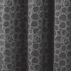 RT Designer Collection Jasper Lurex Jacquard 2 Pack Grommet Curtain Panel 36" x 84" Black - 4 of 4