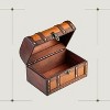 Brynnberg 8.7x5.5x5.5 Wooden Vintage Chest Storage Box - Lockable &  Handmade : Target