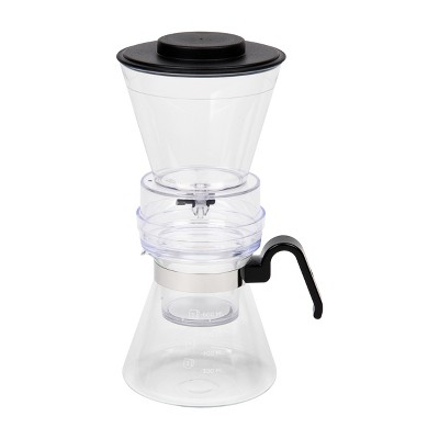 Mind Reader Glass Iced Coffee Maker with Stainless Steel Filter, 16 oz Capacity