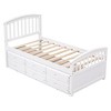 CAVINAS Twin Storage Bed Frame with 6 Drawers, Solid Pinewood Platform Bed, Bed with Headboards, Safe for Kids, No Box Spring Needed - 4 of 4