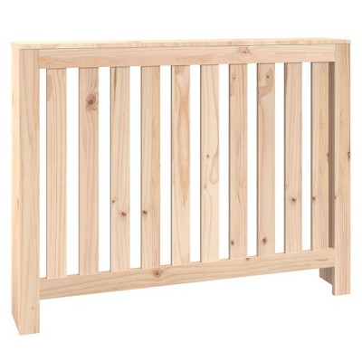 vidaXL Radiator Cover/Heater Cover Cupboard Shelf - Solid Wood/Pine Slats - 42.7"x7.5"x33.1" - Living Room/Brown Natural