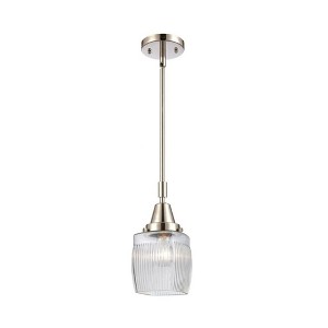 Colton - 1 Light Stem Hung Mini Pendant In Traditional Style-9.63 Inches Tall and 5.5 Inches Wide - 1 of 1