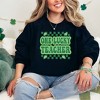 Simply Sage Market Women's Graphic Sweatshirt Checkered Lucky Teacher - 2 of 3