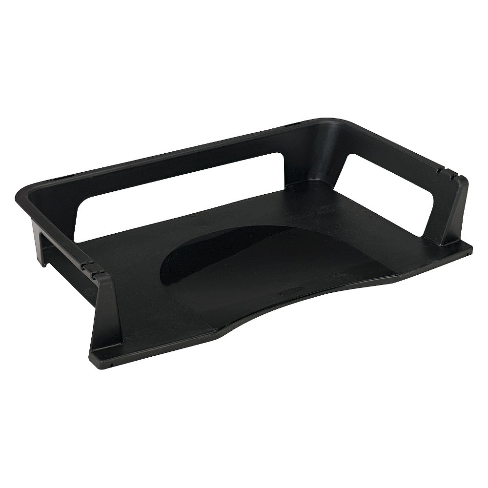 UPC 030402860278 product image for Rubbermaid Regeneration Letter Tray - Black | upcitemdb.com