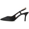 Journee Collection Womens Knightly Medium and Wide Width Sling Back Mid Stiletto Pointed Toe Pumps - 2 of 4