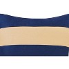 C&F Home 18" x 18" Navy/Camel Stripes Pillow - 2 of 4