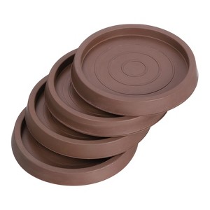 Unique Bargains Round Non-Slip Chair Leg Floor Protectors for Bed Stopper 4 Pcs - 1 of 4