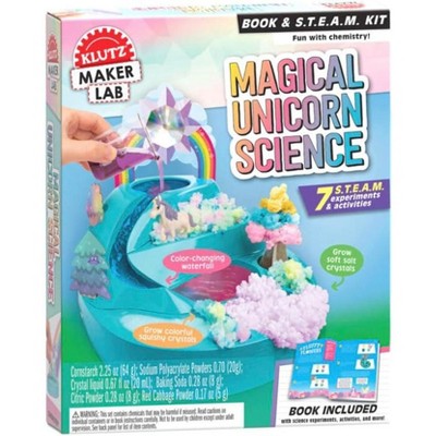 Klutz Maker Lab Magical Unicorn Science Kit, Includes Experiments & Unicorn Island, Ages 7 and Up