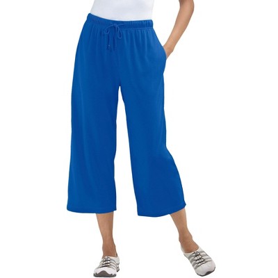 Woman Within Plus Size Petite Sport Knit Capri Pant