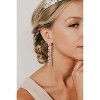 Crystal Chandelier Wedding Earrings: Cubic Zirconia Drop Earrings for Bride & Prom - 3 of 4